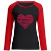 Camisetas nuevas de mujer de Amazon LOVE Valentine's Day, manga larga, estampado LOVE, manga larga raglán para San Valentín, venta al por mayor