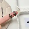 Pendientes de flor de iris vintage desgastados de plata pura S925 de alta resistencia para mujer, pendientes versátiles de nicho de alta gama, lujo ligero, nuevos y modernos
