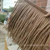 Simulação de fábrica de telha de palha venda direta de plástico palha de alumínio PE palha filamento telhado de palha à prova de insetos palha falsa