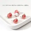Miel Rosa Corazón Cerámica Cuentas Calabaza Cuentas Tulipán Lluvia Mariposa Pulsera Collar de Cuentas DIY Accesorios Hechos a Mano