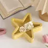 Flor de Amapola Grande, Mediana y Pequeña Estrella de Cinco Puntas Portavelas de Almacenamiento Molde de Silicona Molde de Yeso Bandeja con Patrón de Estrella y Luna DIY