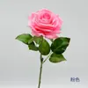 Rosa artificial multicamadas realista em haste única para arranjos florais de mesa e decoração de atmosfera de shopping