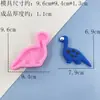 Molde de Silicona de Dinosaurio de Dibujos Animados para Arcilla DIY Hecho a Mano Molde para Decoración de Pasteles de Fondant Silicona de Grado Alimenticio Resistente a Altas Temperaturas