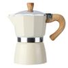 Em Estoque Venda Quente Transfronteiriça Cafeteira Moka de Alumínio Cafeteira de Alumínio, Pedido Mínimo de 1 Peça, Disponível em Vermelho/Branco Leite/Preto, 3 Xícaras/6 Xícaras