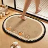 Alfombrilla de Diatomeas Absorbente y Antideslizante Estilo Dibujos Animados para el Hogar, Anticaídas, Resistente al Desgaste, Fácil de Cuidar, Impermeable para Baño