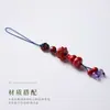 Templo Cultural e Criativo Atacado Natural Lótus Vermelho Cabaça Pingente Novo Estilo Chinês Fu Lu Mian Mian Corrente de Celular Ornamento Estilo Chinês