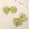Estilo K de Patrón de Gasa de Super Hada Flor de Ocho Pétalos Visual Lazo DIY Hecho a Mano Accesorios de Ropa Accesorios de Joyería