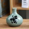 Mini vaso pequeno Ge kiln cerâmica hidropônica flor ware celadon acessórios flor criativo Zen casa desktop pequenos ornamentos