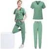 Ropa Deportiva Nueva de Mujer de Venta Caliente Europea y Americana Traje Uniforme Casual Ropa para Lavar de Hospital Sala de Operaciones de Doctora Enfermera