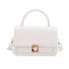 Bolso tejido de color liso, minimalista, superventas transfronterizo, bolso pequeño cuadrado para el hombro, bolso cruzado nuevo para mujer, moderno y elegante