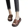 Pantuflas de Verano para Mujer para Uso en Exteriores 2026 Nueva Moda Sandalias de Playa Casuales Simples con Suela Gruesa que Aumentan la Altura