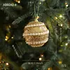 Nueva Bola de Navidad de Espuma Dorada Colgante Heterosexual Polvo Brillante Polvo Pegajoso Decoración de Bola Colgante para Árbol de Navidad Decoración Colgante Arreglo
