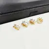 Relleno de Oro de 14K Micro-Pavimentado Cubo de Circonita Cuentas Espaciadoras Pulsera DIY Hecha a Mano Collar Cuentas de Rueda Pulsera Redonda Cuentas Sueltas Cuentas de Barril