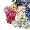 Impresión 3D de hortensias de madera de dos cabezas para decoración de auditorio de bodas, diseño de pared de hortensias, arreglo floral, hermoso paisaje Chen, simulación de flores