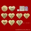Amor en el Día de San Valentín Chino 52Mg Un Corazón Amor Oro Pastillas Oro Puro 999 Regalo del Día de San Valentín Concha de Agua Oro Al por Mayor