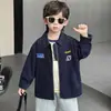 Jaqueta de Outono para Meninos 2026 Nova Moda Elegante Casaco para Crianças, Roupas Frescas e Modernas para Primavera e Outono de Meninos