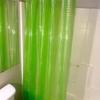 Cortina de Baño Impermeable Gruesa de Eva Ecológica Transparente Cubo de Agua 3D Material de Cortina de Ducha Hebilla de Acero Inoxidable