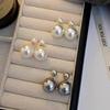 Aretes de Perlas de Doble Cara para Mujer Nuevos 2024 Explosiones Aretes Elegantes Colgante Diseño Nicho Avanzado Aretes Únicos