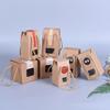 Caja de Regalo Portátil Súper Dura Zongzi Papel Kraft de Alta Calidad Pastel de Luna Joyería Té Cartulina Blanca Montada Caja de Embalaje Corrugado