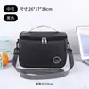 Bolsa de almuerzo aislada, bolsa de almuerzo cuadrada de papel de aluminio engrosado, bolsa de picnic de gran capacidad para oficinistas y estudiantes