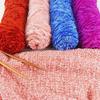 Chenille de veludo dourado médio grosso lã bola chapéu cachecol camisola boneca crochê gancho sapatos diy tecido saco de material