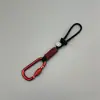 Lanyard de Paracord Trenzado con Gancho Hebilla de Liberación Rápida de Anilla en D para Botella de Agua Soporte para Botella de Agua Mineral Mosquetón Gancho para Mochila de Exterior