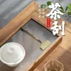 Accesorios para juego de té kung fu de ébano raspador de té cepillo de té de silicona tabla raspadora de mesa de té raspador de bandeja de té accesorios para ceremonia de té