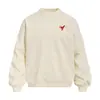 Sudadera de peso pesado con cuello redondo y estampado de letras estilo americano para hombre, sudadera informal holgada de moda para primavera y otoño, camisa deportiva