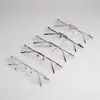 Armazón de Gafas Sin Marco Genuino Bonnie de Titanio Puro, Armazón Ligero para Hombres y Mujeres, 1062