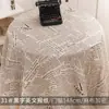 Tela de algodón y lino floral japonesa con estampado a cuadros cortina sofá tela de lino grueso mantel fresco tela y fondo de cabeza de tela