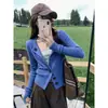 Cárdigan corto de punto Yinhe estilo coreano para mujer, otoño, holgado, entallado en la cintura, adelgazante, elegante, casual