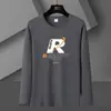 Fabricante Directo Otoño e Invierno Nuevo de Moda Cuello Redondo Talla Grande para Hombre Camiseta de Otoño para Hombre Manga Larga Moderna Versátil