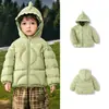 Roupas Infantis Balabala, Jaquetas de Penas Infantis para Meninos e Meninas, Casacos de Inverno com Capuz Fofos e Modernos para Sair