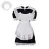 2025 Nuevo Atuendo Dulce de Sirvienta Rosa Lolita Cosplay Loli Maid Outfit Juego de Rol de Anime