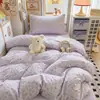 2026 Nuevo Modelo Oso Rosa Bobo Algodón Esponjoso Súper Suave Dormitorio Estudiantil Juego de Tres Piezas Cama Triple Juego de Tres Piezas