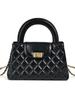 Bolsa de Corrente Estilo Tweed Bolsa Feminina Matelassê Bolsa de Mão de Alta Qualidade 2025 Nova Bolsa Feminina de Couro Genuíno Transversal de Ombro Único Bolsa Quadrada Pequena