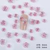 Explosiones manicura Camellia joyería al por mayor tridimensional rosa hielo transparente Aurora color mágico resina taladro decoración de uñas