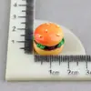 Accesorios de Resina DIY Juguete de Comida Hamburguesa Papas Fritas DIY Miniatura Funda para Teléfono Móvil Pegamento de Crema Casero Muñeca de Pan Adornos para Casa de Muñecas