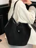 Bolsa Tote Coreana de Gran Capacidad para Mujer 2025 Otoño Nuevo Estilo Retro Moda Bolso de Hombro Nicho Bolsa Grande para Mujer