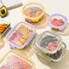 Lonchera de Vidrio Transfronteriza, Segura para Microondas, Contenedor Rectangular para Alimentos, Lonchera para Trabajadores de Oficina, Recipiente para Comida Caliente, Bol para el Hogar