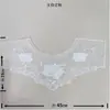 Directo de fábrica poliéster cuello ligero cuello de encaje bordado accesorios de ropa bordado costura a mano pegatinas de tela