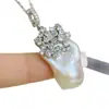Accesorios de Perlas Irregulares Barrocas DIY Circonita Diseño Pequeño de Nicho Sentido de Diseño Retro Francés de Gama Alta Montura de Cola de Pez Barroca