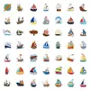 50 peças transfronteiriças novo desenho animado fofo vela grafite à prova d'água adesivos recompensa infantil capa de celular adesivos para mala