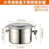 Pote hermético de aço inoxidável 304 pote de armazenamento de pó de grãos de café fecho de cartão pote de armazenamento chá frutas secas cozinha garrafa multi-grãos