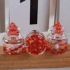 Vidro Luminoso Concha Pérola Garrafa Flutuante Garrafa Ara Gorducha Garrafa de Frutas Resina Artesanal Pingente de Bolsa de Chave
