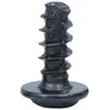 Tornillo Autorroscante de Acero Inoxidable 201 Negro Pwt Cabeza Redonda Cruz Muesca con Arandela, Tornillo de Cabeza Plana Zincado Negro M3M4