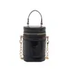 Bolsa de ombro tipo balde espelhado versão coreana 2026, bolsa balde redonda pequena espelhada da moda, bolsa de mão estilosa, bolsa de ombro e transversal
