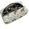Bolsa de almacenamiento acolchada floral para rizador de pelo disponible en stock, secador de pelo portátil para viajes y bolsa organizadora para herramientas de belleza
