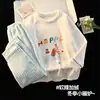 Ropa de Casa Coral para Niñas Estilo Nuevo Invierno para Bebés Niñas Flannel Dibujos Animados Espesado Conjunto Pijamas