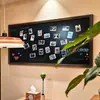 Pizarra Retro de Marco Grande con Tablero de Exhibición Magnético, Tablero para Escribir Mensajes de Tienda, Tablero para Anuncios de Menú, Tablero de Fondo para el Hogar